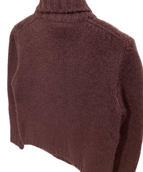 GUCCI（グッチ）GUCCI (グッチ) ハイネックケーブルニット パープル サイズ:Mの古着・服飾アイテム