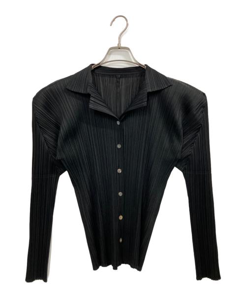 PLEATS PLEASE（プリーツプリーズ）PLEATS PLEASE (プリーツプリーズ) プリーツシャツ ブラック サイズ:3の古着・服飾アイテム