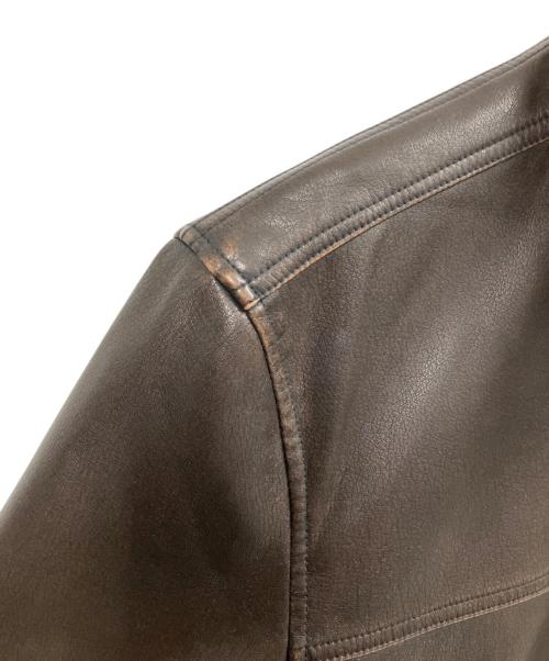 LEVI'S（リーバイス）LEVI'S (リーバイス) フェイクレザージャケット ブラウン サイズ:XLの古着・服飾アイテム