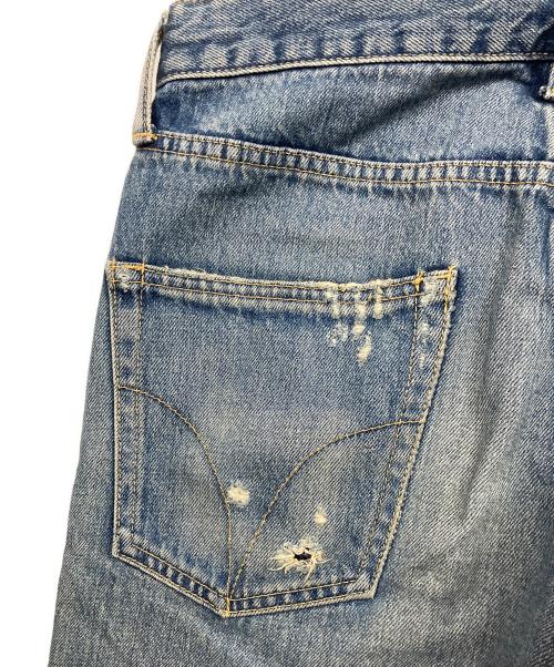Hysteric Glamour（ヒステリックグラマー）Hysteric Glamour (ヒステリックグラマー) HG STICKERS スリムストレートデニムパンツ グリーン サイズ:28の古着・服飾アイテム