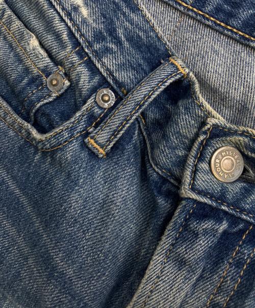 Hysteric Glamour（ヒステリックグラマー）Hysteric Glamour (ヒステリックグラマー) HG STICKERS スリムストレートデニムパンツ グリーン サイズ:28の古着・服飾アイテム