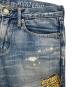 中古・古着 Hysteric Glamour (ヒステリックグラマー) HG STICKERS スリムストレートデニムパンツ グリーン サイズ:28：23000円