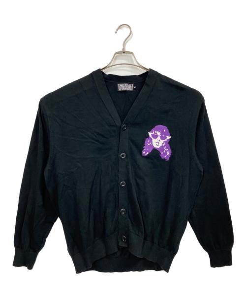Hysteric Glamour（ヒステリックグラマー）Hysteric Glamour (ヒステリックグラマー) THE VOLTAGE編込 カーディガン ブラック サイズ:Lの古着・服飾アイテム
