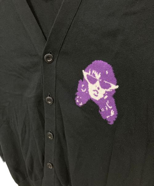 Hysteric Glamour（ヒステリックグラマー）Hysteric Glamour (ヒステリックグラマー) THE VOLTAGE編込 カーディガン ブラック サイズ:Lの古着・服飾アイテム