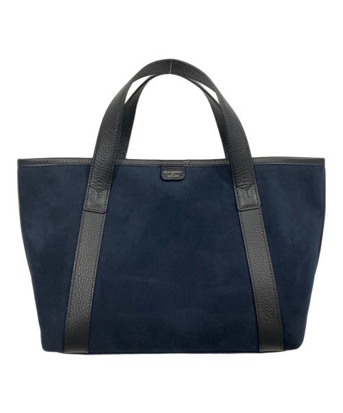 PELLE MORBIDA（ペッレモルビダ）PELLE MORBIDA (ペッレモルビダ) Tela Marinab ハンドバッグ ネイビーの古着・服飾アイテム