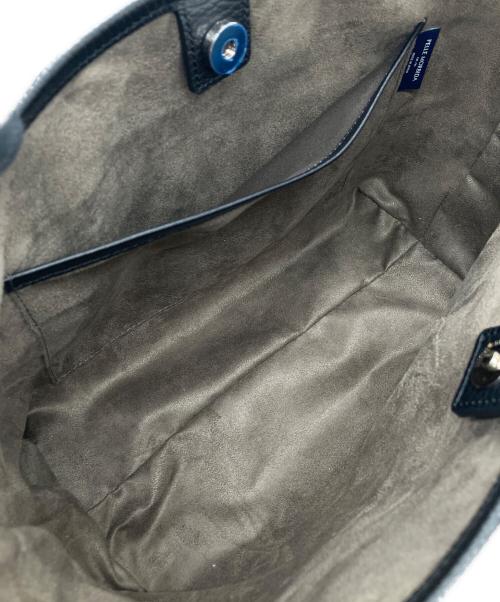 PELLE MORBIDA（ペッレモルビダ）PELLE MORBIDA (ペッレモルビダ) Tela Marinab ハンドバッグ ネイビーの古着・服飾アイテム