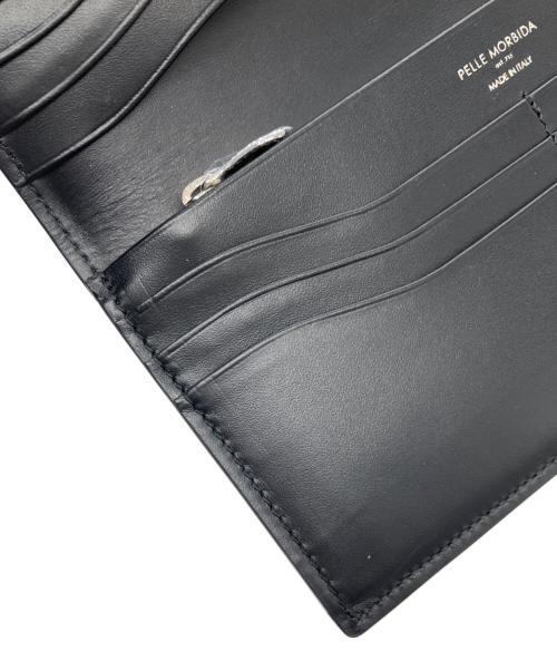 PELLE MORBIDA（ペッレモルビダ）PELLE MORBIDA (ペッレモルビダ) barca 長財布 ブラックの古着・服飾アイテム