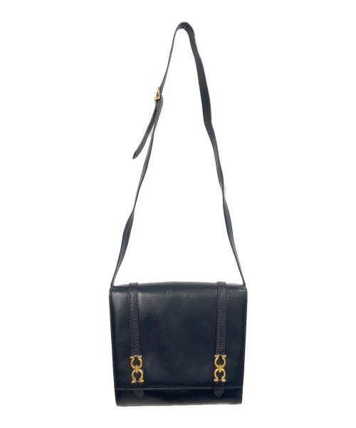 Salvatore Ferragamo（サルヴァトーレ フェラガモ）Salvatore Ferragamo (サルヴァトーレ フェラガモ) ガンチーニ ショルダーバッグ ネイビーの古着・服飾アイテム