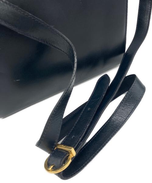 Salvatore Ferragamo（サルヴァトーレ フェラガモ）Salvatore Ferragamo (サルヴァトーレ フェラガモ) ガンチーニ ショルダーバッグ ネイビーの古着・服飾アイテム