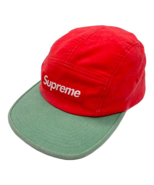 SUPREME（シュプリーム）SUPREME (シュプリーム) Venrile Camp Cap レッド×グリーンの古着・服飾アイテム