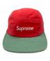 SUPREME (シュプリーム) Venrile Camp Cap レッド×グリーン：8000円