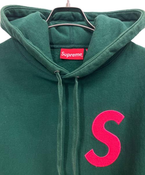SUPREME（シュプリーム）Supreme (シュプリーム) パイルロゴパーカー グリーン サイズ:Sの古着・服飾アイテム