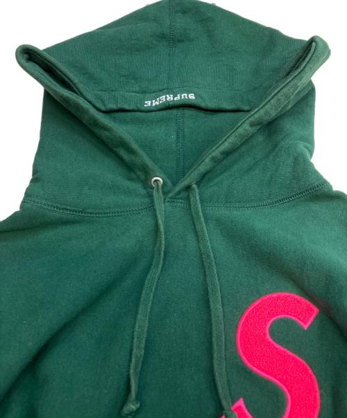 SUPREME（シュプリーム）Supreme (シュプリーム) パイルロゴパーカー グリーン サイズ:Sの古着・服飾アイテム