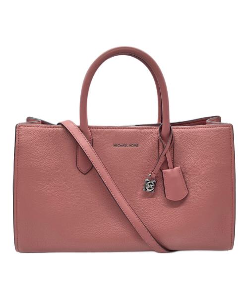 MICHAEL KORS（マイケルコース）MICHAEL KORS (マイケルコース) サッチェル 2WAYバッグ ピンクの古着・服飾アイテム
