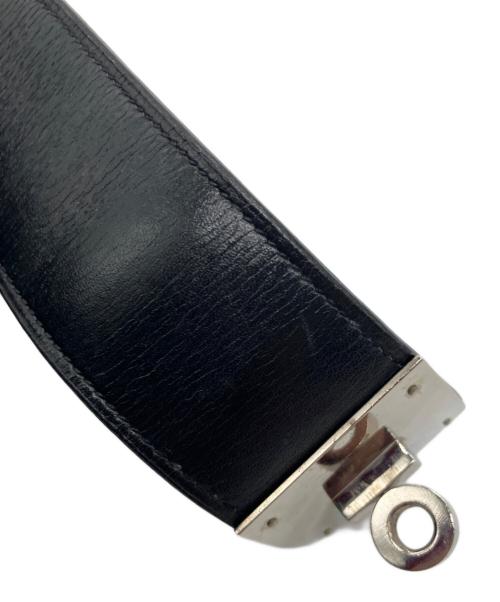 HERMES（エルメス）HERMES (エルメス) ケリードッグレザーブレスレット ブラックの古着・服飾アイテム