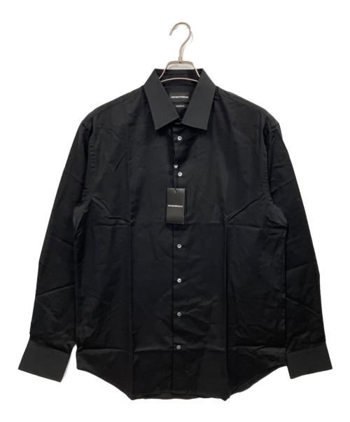 EMPORIO ARMANI（エンポリオ アルマーニ）EMPORIO ARMANI (エンポリオ アルマーニ) MODERN FIT / 長袖シャツ ブラック サイズ:41 未使用品の古着・服飾アイテム