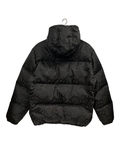 GUCCI（グッチ）GUCCI (グッチ) GGキャンバス ダウンジャケット ブラック サイズ:56の古着・服飾アイテム