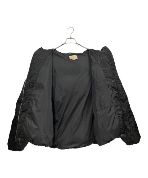 GUCCI（グッチ）GUCCI (グッチ) GGキャンバス ダウンジャケット ブラック サイズ:56の古着・服飾アイテム