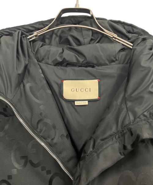 GUCCI（グッチ）GUCCI (グッチ) GGキャンバス ダウンジャケット ブラック サイズ:56の古着・服飾アイテム