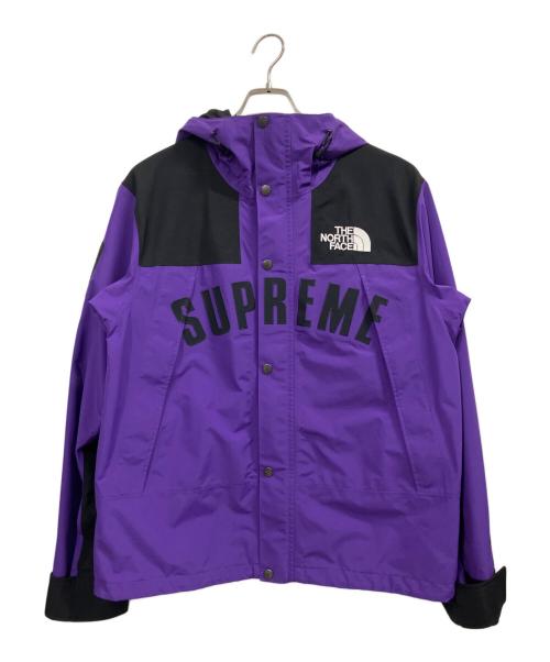 THE NORTH FACE（ザ ノース フェイス）THE NORTH FACE (ザ ノース フェイス) Supreme (シュプリーム) アーチ ロゴ マウンテン パーカー パープル サイズ:Mの古着・服飾アイテム