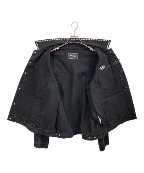 WIND AND SEA（ウィンダンシー）WIND AND SEA (ウィンダンシー) STUDDED DENIM JACKET / デニムジャケット ブラック サイズ:XLの古着・服飾アイテム