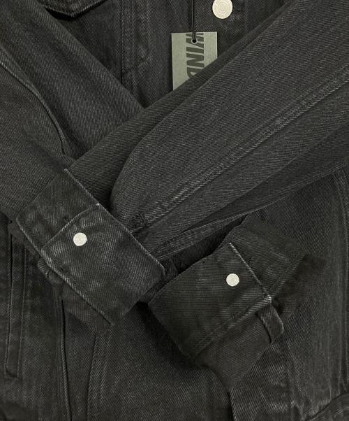 WIND AND SEA（ウィンダンシー）WIND AND SEA (ウィンダンシー) STUDDED DENIM JACKET / デニムジャケット ブラック サイズ:XLの古着・服飾アイテム
