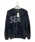 WIND AND SEA（ウィンダンシー）の古着「シャギー ビッグロゴ ニット セーター」｜ブラック