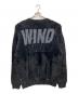 WIND AND SEA (ウィンダンシー) シャギー ビッグロゴ ニット セーター ブラック サイズ:L：18000円