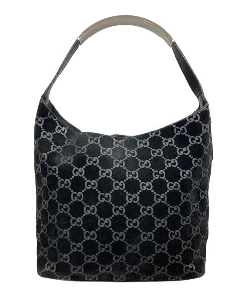 GUCCI（グッチ）GUCCI (グッチ) GG ワンショルダーバッグ ブラックの古着・服飾アイテム