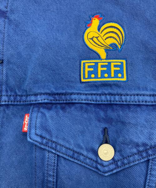 LEVI'S（リーバイス）LEVI'S (リーバイス) SOCCER COLLECTION FRANCE TYPE Ⅲ トラッカージャケット ブルー サイズ:Lの古着・服飾アイテム