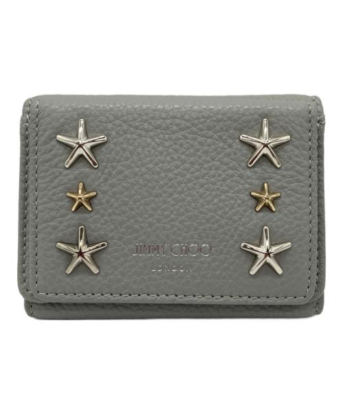 JIMMY CHOO（ジミーチュウ）JIMMY CHOO (ジミーチュウ) NEMO（ネモ）コンパクトウォレット グレーの古着・服飾アイテム