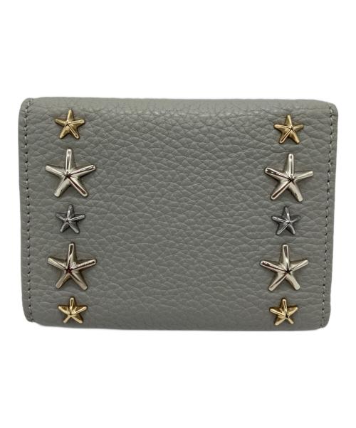 JIMMY CHOO（ジミーチュウ）JIMMY CHOO (ジミーチュウ) NEMO（ネモ）コンパクトウォレット グレーの古着・服飾アイテム