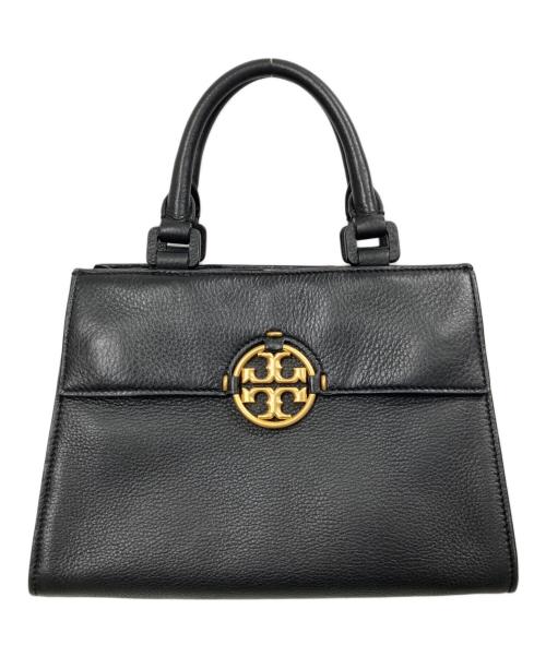 TORY BURCH（トリーバーチ）TORY BURCH (トリーバーチ) ミラー トップハンドル サッチェル ブラックの古着・服飾アイテム