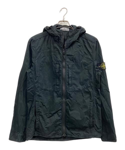 STONE ISLAND（ストーンアイランド）STONE ISLAND (ストーンアイランド) オーバーフィットシャツパーカー ブラック サイズ:Mの古着・服飾アイテム