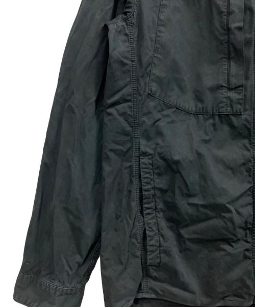 STONE ISLAND（ストーンアイランド）STONE ISLAND (ストーンアイランド) オーバーフィットシャツパーカー ブラック サイズ:Mの古着・服飾アイテム