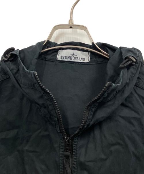 STONE ISLAND（ストーンアイランド）STONE ISLAND (ストーンアイランド) オーバーフィットシャツパーカー ブラック サイズ:Mの古着・服飾アイテム