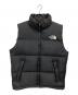 THE NORTH FACE（ザ ノース フェイス）の古着「NUPTSE VEST ダウンジャケット」｜ブラック