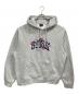 stussy（ステューシー）の古着「Collegiate Floral Applique Hoodie / プルオーバーパーカー」｜グレー