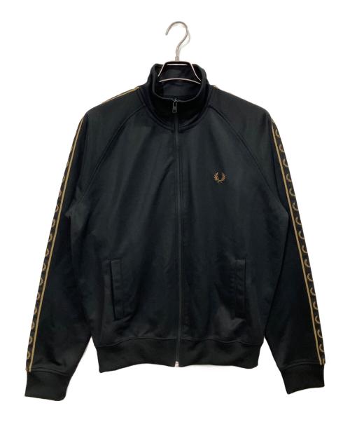 FRED PERRY（フレッドペリー）FRED PERRY (フレッドペリー) CONTRAST TAPE TRACK JACKET ブラック サイズ:Mの古着・服飾アイテム