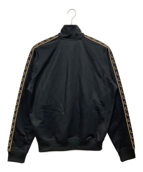 FRED PERRY（フレッドペリー）FRED PERRY (フレッドペリー) CONTRAST TAPE TRACK JACKET ブラック サイズ:Mの古着・服飾アイテム