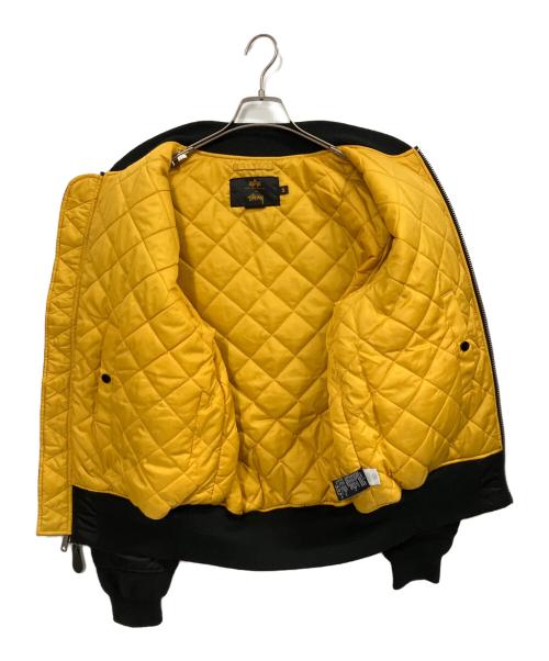 stussy（ステューシー）stussy (ステューシー) ALPHA (アルファ) 35周年 MA-1 フライトジャケット ブラック サイズ:Mの古着・服飾アイテム