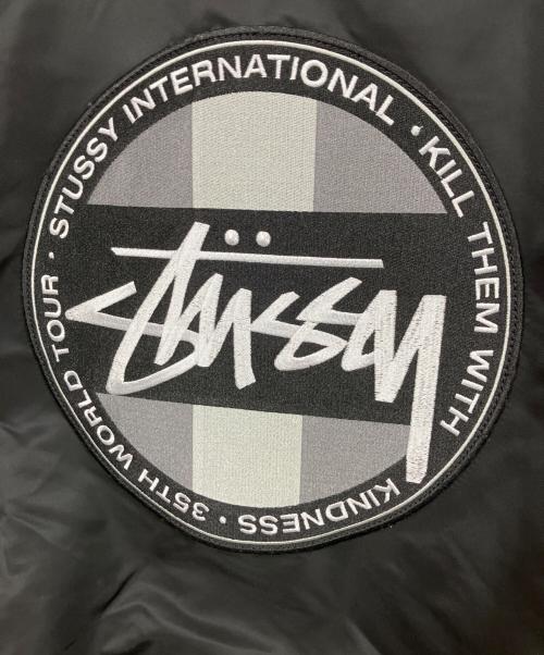 stussy（ステューシー）stussy (ステューシー) ALPHA (アルファ) 35周年 MA-1 フライトジャケット ブラック サイズ:Mの古着・服飾アイテム