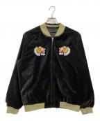 SKULL WORKSスカルワークス）の古着「別珍スカジャン」｜ブラック