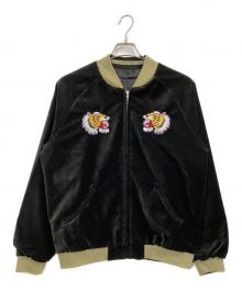 SKULL WORKS（スカルワークス）の古着「別珍スカジャン」｜ブラック