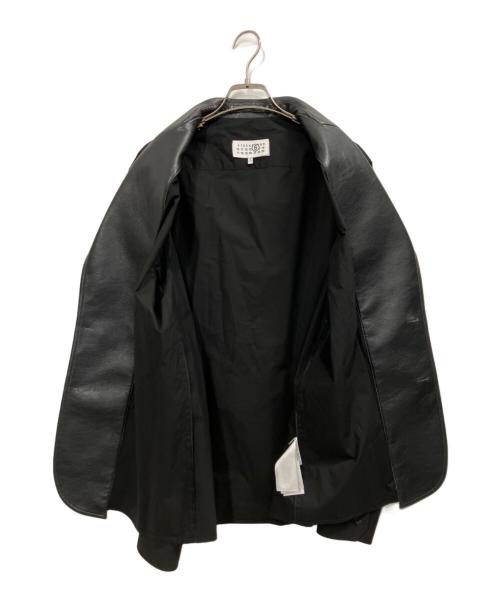 MM6 Maison Margiela（エムエムシックスメゾンマルジェラ）MM6 Maison Margiela (エムエムシックスメゾンマルジェラ) COTTON POPLIN HYBRID SHIRT JACKET ブラック サイズ:44の古着・服飾アイテム