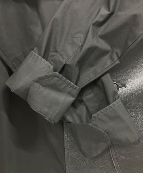 MM6 Maison Margiela（エムエムシックスメゾンマルジェラ）MM6 Maison Margiela (エムエムシックスメゾンマルジェラ) COTTON POPLIN HYBRID SHIRT JACKET ブラック サイズ:44の古着・服飾アイテム