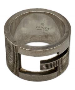 中古・古着通販】GUCCI (グッチ) カットアウトGリング シルバー サイズ 