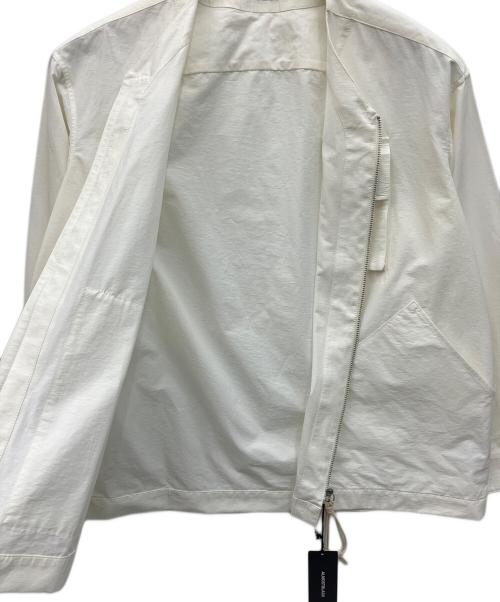 ALMOSTBLACK（オールモストブラック）ALMOSTBLACK (オールモストブラック) ノーカラージップジャケット アイボリー サイズ:1の古着・服飾アイテム