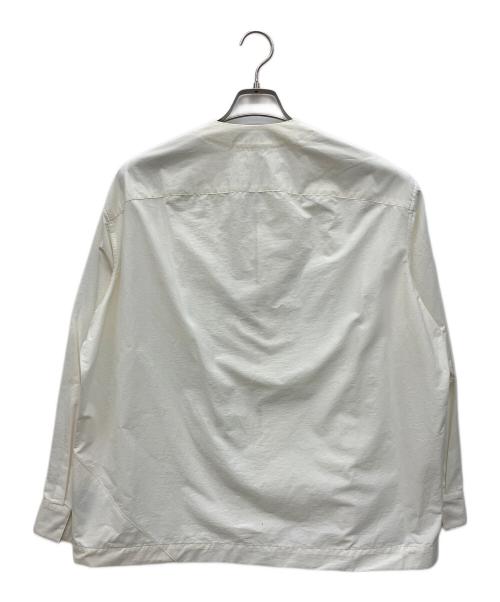 ALMOSTBLACK（オールモストブラック）ALMOSTBLACK (オールモストブラック) ノーカラージップジャケット アイボリー サイズ:1の古着・服飾アイテム