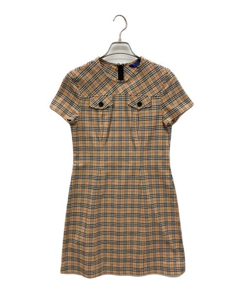 Burberry's BLUE LABEL（バーバリーズ ブルーレーベル）Burberry's BLUE LABEL (バーバリーズ ブルーレーベル) ノバチェックワンピース ブラウン サイズ:38の古着・服飾アイテム